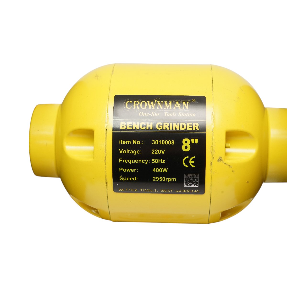 Polizor de banc 400W, 220V disc abraziv 200x20x16mm, viteza rotatie 2950rpm Crownman